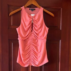 INC International Concepts Pink Ruched Tank Top